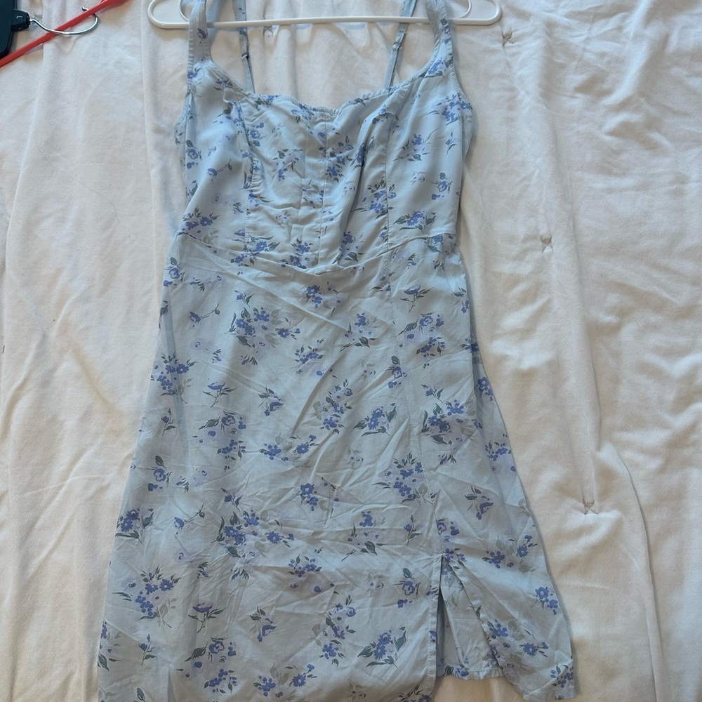 Abercrombie & Fitch Blue Floral Mini Dress